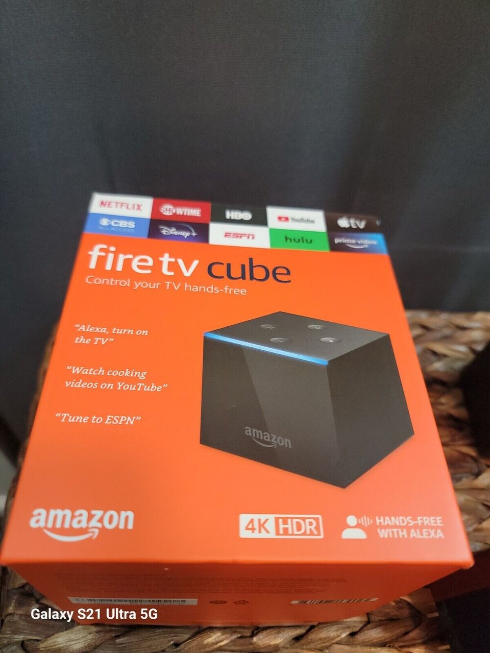 Amazon Fire TV Cube Hands-Free Streaming Device Alexa 4K Ultra HD 2nd Gen NewBox